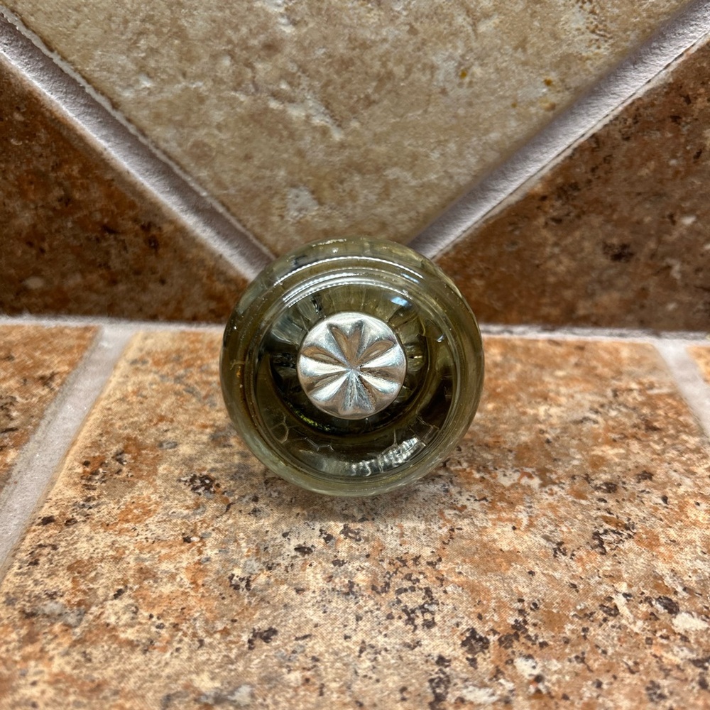 Antique “2 Round Glass Door Knob Repurposed Wine Stopper